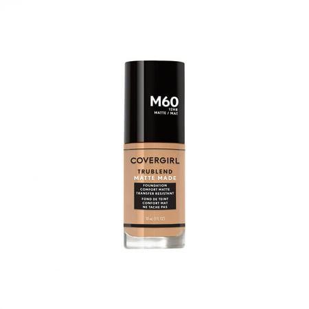 COVERGIRL TruBlend Matte Made Liquid Foundation, M60 Natural (Best Matte Coverage Foundation)