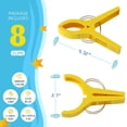 thumbnail image 3 of Buy 2 get 10% off 8 Pc Beach Towel Clips, Beach Clips, Towel Clips For Beach Chairs, Heavy Duty Clothes Pins-Keep Your Towel From Blowing Away, Beach Accessories For Vacation, 3 of 5