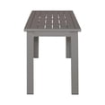 thumbnail image 4 of Liberty Furniture Plantation Key Aluminum Outdoor Dining Bench in Gray Granite, 4 of 6