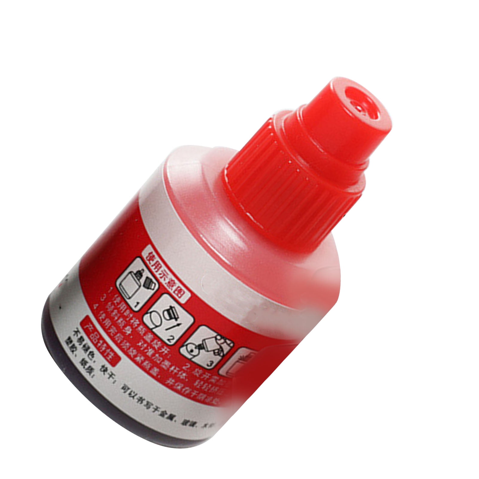 Marker Ink, Marker Refill Ink Clear Writing Waterproof Safe Quick Refilling with Drop Dispensing System for Marker Pens Red