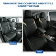thumbnail image 6 of Skechers Premium Leather Car Seat Cover – Front Seat, Durable, Breathable, Universal Fit for Cars, SUVs, and Trucks - Beige, 6 of 9