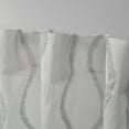 thumbnail image 2 of Exclusive Home Curtains 2 Pack Belfast Woven Wave Embellished Sheer Hidden Tab Top Curtain Panels, Dove Grey, 54x84, 2 of 6