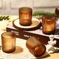 thumbnail image 2 of Portavelas Votive Uniteland Vintage Amber Glass (paquete de 24), 2 of 9