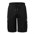 thumbnail image 4 of cllios Mens Cargo Shorts Outdoor Camping Athletic Shorts Comfortable Travel Cargo Shorts with Multi Pockets Cargo Shorts for Men Under $5 Black,XXL, 4 of 8