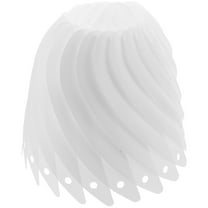 HOMEMAXS White Plastic Lamp Shade for Ceiling Lights and Pendant Lights Modern Design Easy to Install