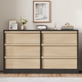 thumbnail image 2 of Danolapsi 6 Drawer Dresser for Bedroom,6 Drawer Double Dresser,Wooden Storage Chest of 6 Drawers,Double Dresser Organizer with Storage Freestanding,for Bedroom,Living Room,Nursery, 2 of 7