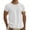 White, variant on FINALGANG Mens Contrast Trim Short Sleeve TShirt Crew Neck Slim Fit Casual Tee For Summer Beach Daily Streetwear Gray M