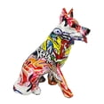 thumbnail image 4 of 2 estatuas modernas de perro con , escultura, figurita, dormitorio, hogar, manualidades decorativas Soledad estatuilla de animales, 4 of 6