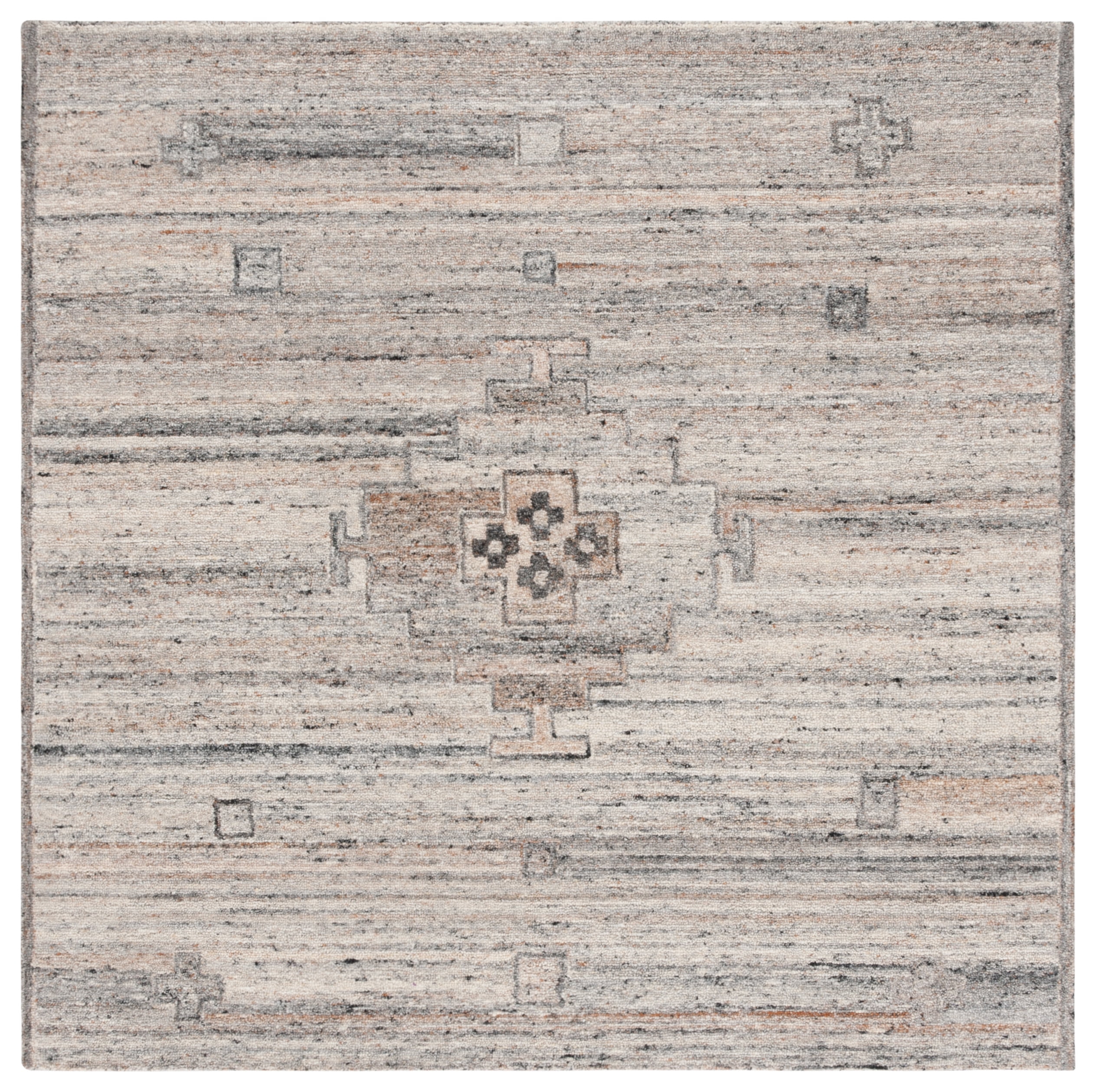 Safavieh Kenya Darius Medallion Area Rug, Brown/Beige, 6' x 6' Square