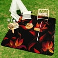 thumbnail image 6 of Bohemian Pattern Waterproof Picnic Blanket with Foldable Zipper, Suitable for Outdoor Use, Suitable for Travel, Camping, Beaches, Parks, Grasslands, Picnic Blanket Accessories, 6 of 7