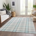 thumbnail image 6 of Addison Rugs Mayfield Premium Machine Washable Transitional Plaid Sky Rectangle Rug, 9' x 12', 6 of 6