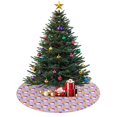 thumbnail image 3 of 30 Inch Christmas Tree Skirt – Velvet Plush Tree Mat, Soft Thickened Polyester with Red Ties, Single-Sided Printing, Available in 30in/36in/48in, Perfect for Holiday Xmas Tree Decoration, 3 of 7