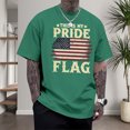 thumbnail image 5 of Ankishi This Is My Pride Flag American T-Shirt Patriotic Men's Short Sleeve Crewneck Tee Shirt Fashion Clothes for Travel, 5 of 7