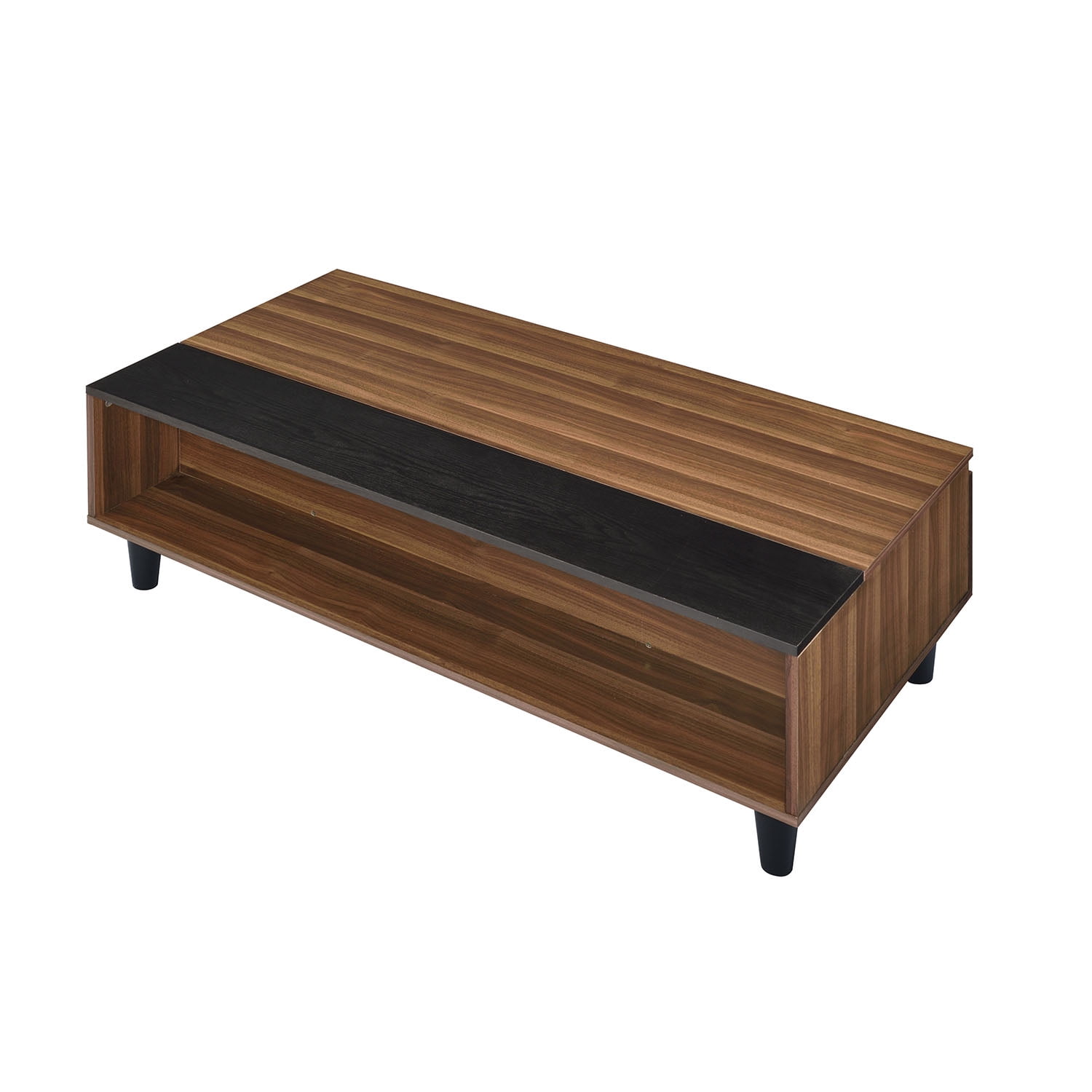 Kadyn Liftop Coffee Table with Hidden Storage Room, Wood Lifting Top Center Coffee Table, Pop-up Coffee Table with Hidden Storage Room and Bottom Shelf, Black Kadyn Liftop Coffee Table with Hidden Storage Room, Wood Lifting Top Center Coffee Table, Pop-up Coffee Table with Hidden Storage Room and Bottom Shelf, Black