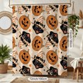 thumbnail image 2 of Halloween Shower Curtain, Cute Pumpkin Polyester Fabric Bathroom Decor Curtain, Machine Washable Waterproof, Halloween Holiday Gift for Women Men, 72 x 72 Inches, 2 of 7