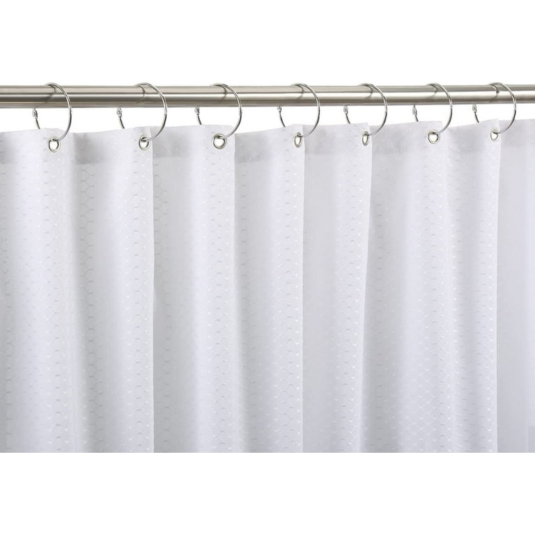 Lewondr Shower Curtain Hooks, Set of 12 Heavy Duty Metal Decorative Shower Curtain Rings Vintage Rustproof Curtain Hooks Hangers for Bathroom Shower
