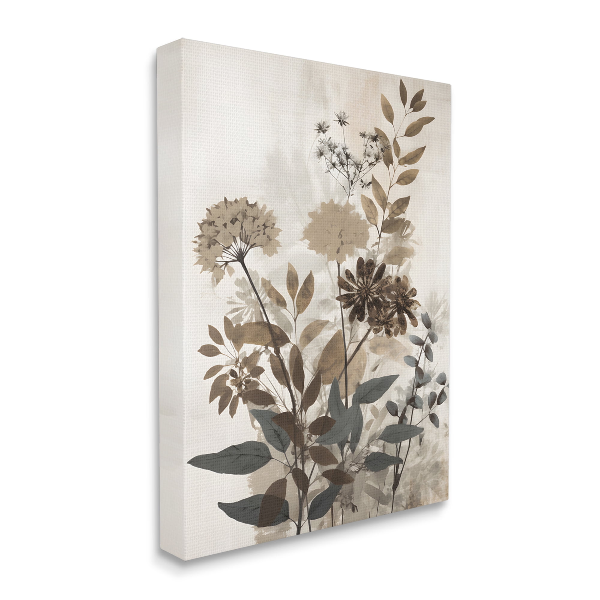 Stupell Industries Rustic Wild Foliage Botanical & Floral Painting Gallery Wrapped Canvas Art Print Wall Art, 24 x 30