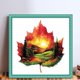 thumbnail image 2 of Hilo Algodón Ecológico Bordado Punto Cruz Con Hoja Arce Impresa 11CT 50x50cm, 2 of 9