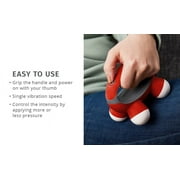 Homedics Quatro Mini Hand-Held Massager with Vibration Massage, 4 Massage Nodes(Nov-30-WMT)