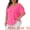 Pink, variant on DARING DIVA Women's Plus Cold Shoulder Summer Blouse 1X White