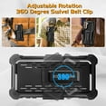 thumbnail image 2 of ExoGuard Belt Clip Holster and Case for Samsung Galaxy S21 5G Phone 6.2 Inch, Heavy Duty Belt Clip Holster and Adjustable with 360 Degree Rotation, No Screen Protector Black, 2 of 7