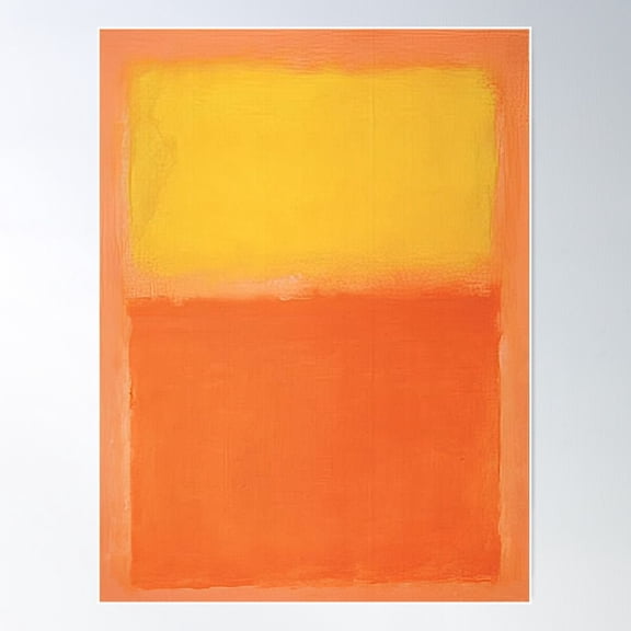 Mark Rothko - Orange And Yellow - 1956 Poster Wall Art, Modern Wall Decor For Living Room Bedroom, 16x24 UNFRAMED