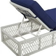 thumbnail image 4 of Simple Weave Chaise Lounge in Blue, 4 of 8