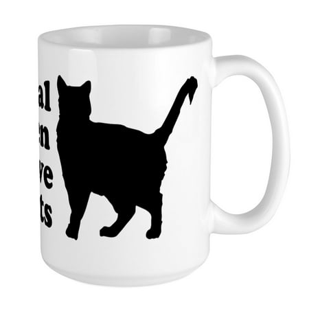 

CafePress - Real Men Love Cats - 15 oz Ceramic Large Mug