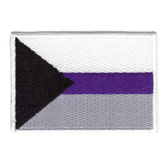 Demisexual Pride Flag Patch LGBTQ Embroidered Iron On