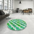 thumbnail image 4 of Ahgly Company Machine Washable Indoor Rectangle Transitional Dragon Green Area Rugs, 7' x 9', 4 of 7