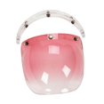 thumbnail image 3 of Visera repuesto para cascos, accesorios transparentes, fácil instalar, cubierta facial para cascos, lente para entusiastas las motocicletas. Rosa, 3 of 8