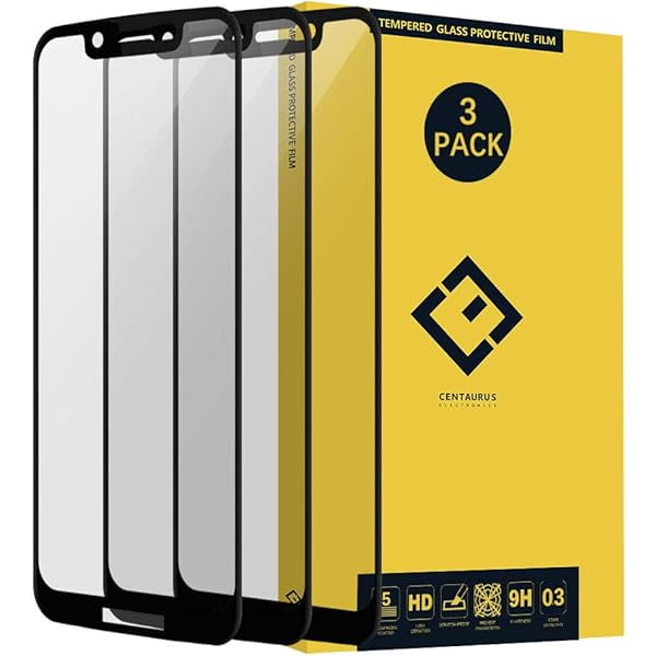 ccwmincc Moto G7 Play Screen Protector-(3 Pack) Full Coverage Anti-Scratch Anti-Fingerprint Tempered Glass Protective Film Compatible with T-Mobile REVVLRY XT1952-T / Moto G7 Play XT1952 5.7 inch