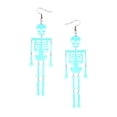 thumbnail image 1 of Pendientes de esqueleto de Halloween, pendientes colgantes, divertido vestido gótico de moda, pendientes espeluznantes decorativos Punk de moda para jinwen esqueleto de halloween, 1 of 7