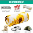 thumbnail image 6 of Sunflower Blanket Double Sided Print Throw Blanket Soft Warm Lightweight for Adults Women Gift White 50"x60", 6 of 6