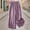 #17Purple, variant on MYAOYI Women's Spring Summer Plus Size Wide Leg High Elastic Waist Flowy Culottes Casual Fashion -Linen Embroidered Loose 9 10 Flare Pants