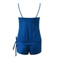 thumbnail image 3 of ZVNAΖH Women's Tankini Swimsuits, 2 Piece Bathing Suits, Women's Adjustable Spaghetti Strap Swimsuit Top and Swim Shorts, 3 of 6