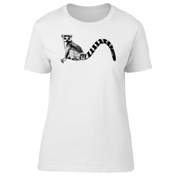 Hand Drawn Isolated Lemur T-Shirt Men -Image by Shutterstock, Male Small