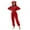 Red, variant on RYRJJ Womens Fleece Onesies Pajamas Jumpsuit Warm Sherpa Romper Sleepwear Cute One Piece Zipper Hooded Playsuit Loungewear(Brown,L)