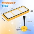 thumbnail image 5 of Replacement Parts Side Brushes Pre Motor Filters for Shark ION Robot RV750 RV720 RV755 750 720 Robotic Vacuum Cleaner Replacement Parts Replace RVFFK700 & RVSBK700 (2 filter + 4 brush), 5 of 7