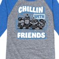 thumbnail image 3 of Despicable Me Minions - Chillin With Friends  - Toddler & Youth Raglan Graphic T-Shirt, 3 of 4