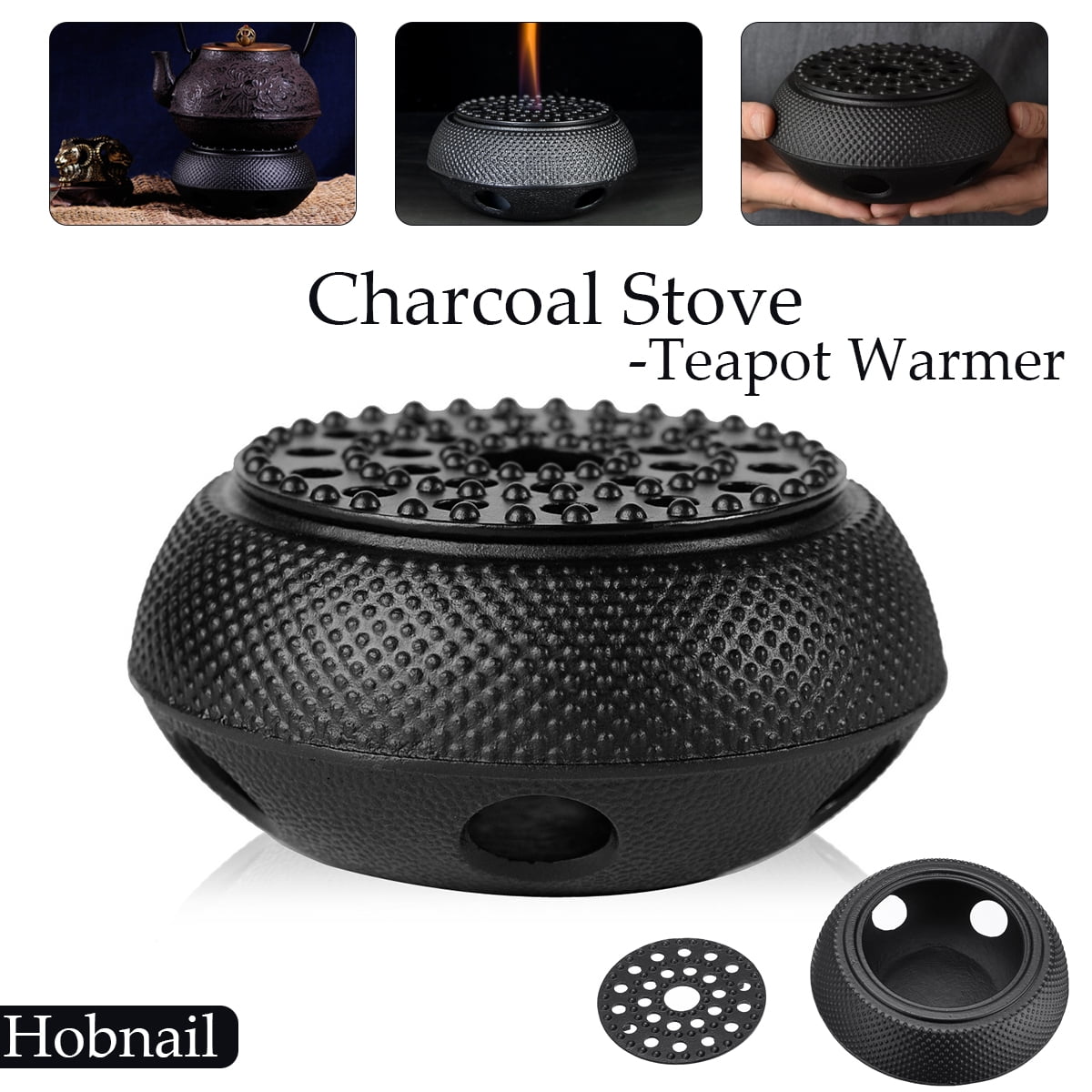 Cast Iron Teapot Warmer Charcoal Stove Hobnail Tea Pot Holder Tea Ceremony Black Walmart Canada