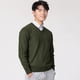thumbnail image 2 of Suéter de lana de cuello redondo de talla grande para hombre de otoño e invierno, suéter de punto suelto de color sólido, suéter base para hombre, 2 of 5