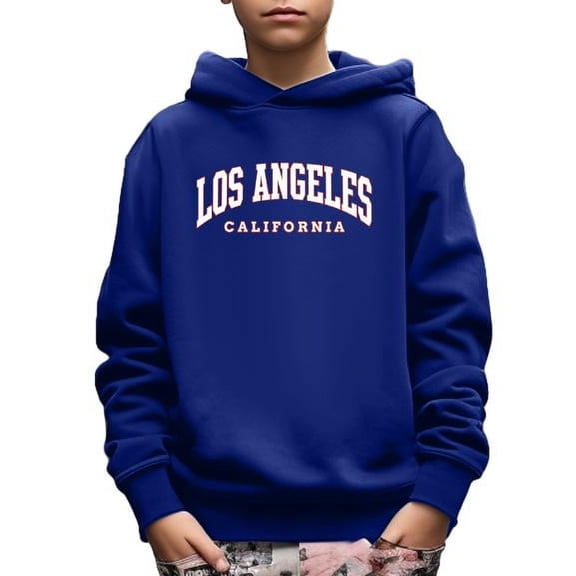 Kid Boys Sweatshirt LOS ANGELES Letter Print Cute&Cozy Hoodies Size: 5-14