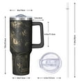 thumbnail image 3 of 1pc Book Lover 40oz Tumbler with Straw & Handle - Insulated Stainless Steel Cup | Holiday Gift for Man Women (Christmas, Valentine's, Birthday), 3 of 5