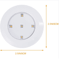 thumbnail image 2 of luces LED inalámbricas con control remoto para debajo del gabinete, regulables para cocina, armario y dormitorio (luz blanca, sin batería)., 2 of 5