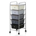 thumbnail image 1 of FURINNO Wayar 5-Drawer Trolley, White and Black, 1 of 3