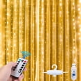 thumbnail image 2 of 3M LED Curtain String Lights USB Christmas Fairy Lights Garland with Hook Outdoor Home for Wedding Party Garden Decoration, 2 of 4