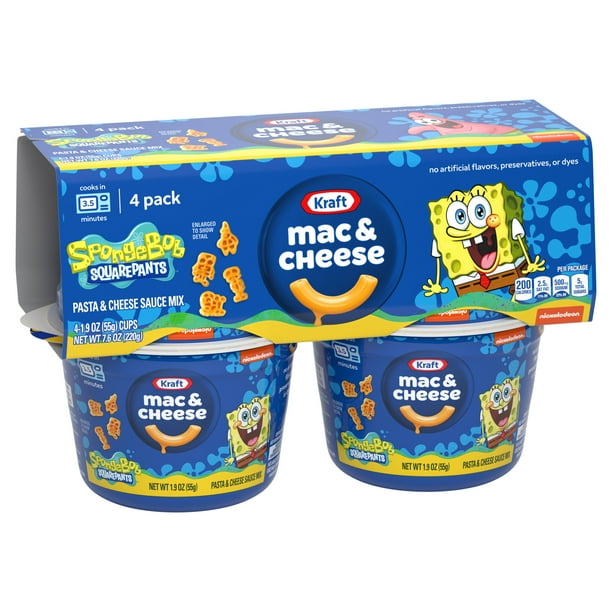 M.C. Butter 4個セット Kraft SpongeBob Mac 4pk | Quick serve meals for events - Walmart