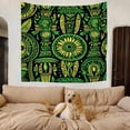 thumbnail image 6 of Washable Boho Symmetrical Indoor Tapestry for Home College Living Room Dorm Office, Decorative Tribal Geometric Shapes Home Tapestry 51x59in Farmhouse Bohemia Aesthetic Tapestry, 6 of 6