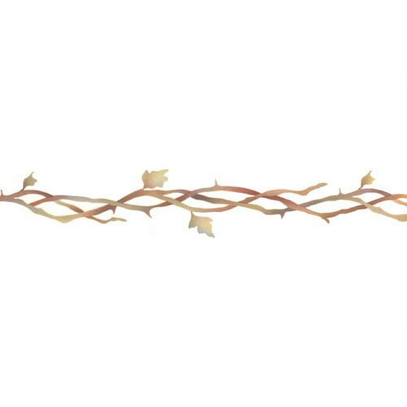 The Mad Stencilist Twig Border Wall Stencil; TMS613